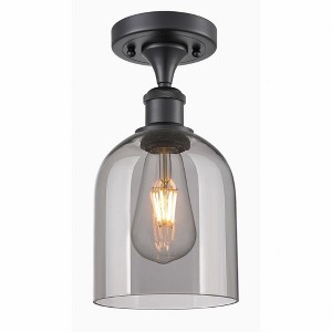 Bella - 1 Light Semi-Flush Mount In Industrial Style-10.75 Inches Tall and 5.5 Inches Wide - 1 of 1