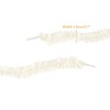 INSPIRE CHIC Ruffled Ribbon Solid Color Pleated Elastic Shoe Strings for Sneakers 2 Pairs fleece - 3 of 4