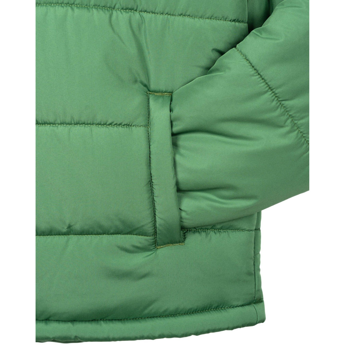 Мужская куртка John Deere Classic Solid Quilted Hooded Puffer Jacket with Front Pockets Forest Green, цвет: Зелёный — фото 4
