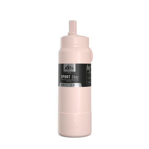 Hydrapeak 26oz Insulated Water Bottle With Straw Lid Matching Color Cap