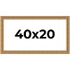 PosterPalooza | Panoramic Contemporary Gold Picture Frame - UV Acrylic, Foam Board Backing, Hanging Hardware - 2 of 4