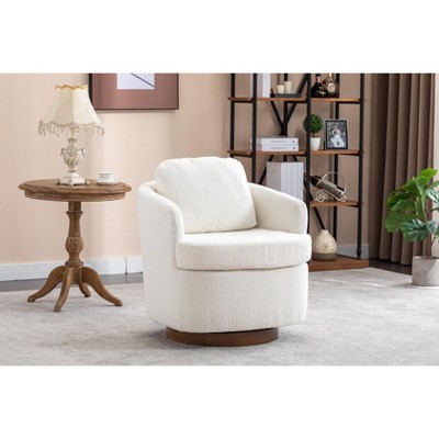 Xiyuyeu Accent Chair Swivel Chair Sofa Chair Fabric Comfy Chair With ...