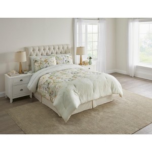 BrylaneHome Lyocell Cotton Peony Garden Comforter Set - 1 of 4