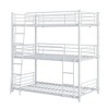 Kumasinova Twin-Over-Twin Bunk Bed with Trundle,Heavy Duty Metal Bed Frame with Full-Length Guardrails,Convertible to 2 Beds for Kids' Bedrooms/Dorms - 3 of 4