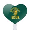 NCAA North Dakota State Bison Heart Love Cupcake Picks Toppers Decoration Set of 6 - 2 of 4