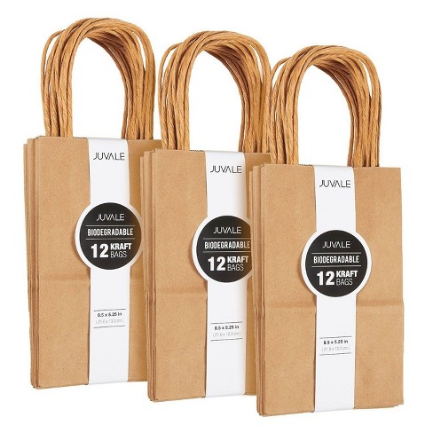 36-count Brown Kraft Bags - Paper Bags With Handles, Great As Shopping ...