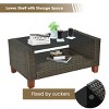 Tangkula 8PCS Cushioned Rattan Conversation Set w/ Coffee Table Patio Outdoor - 3 of 4