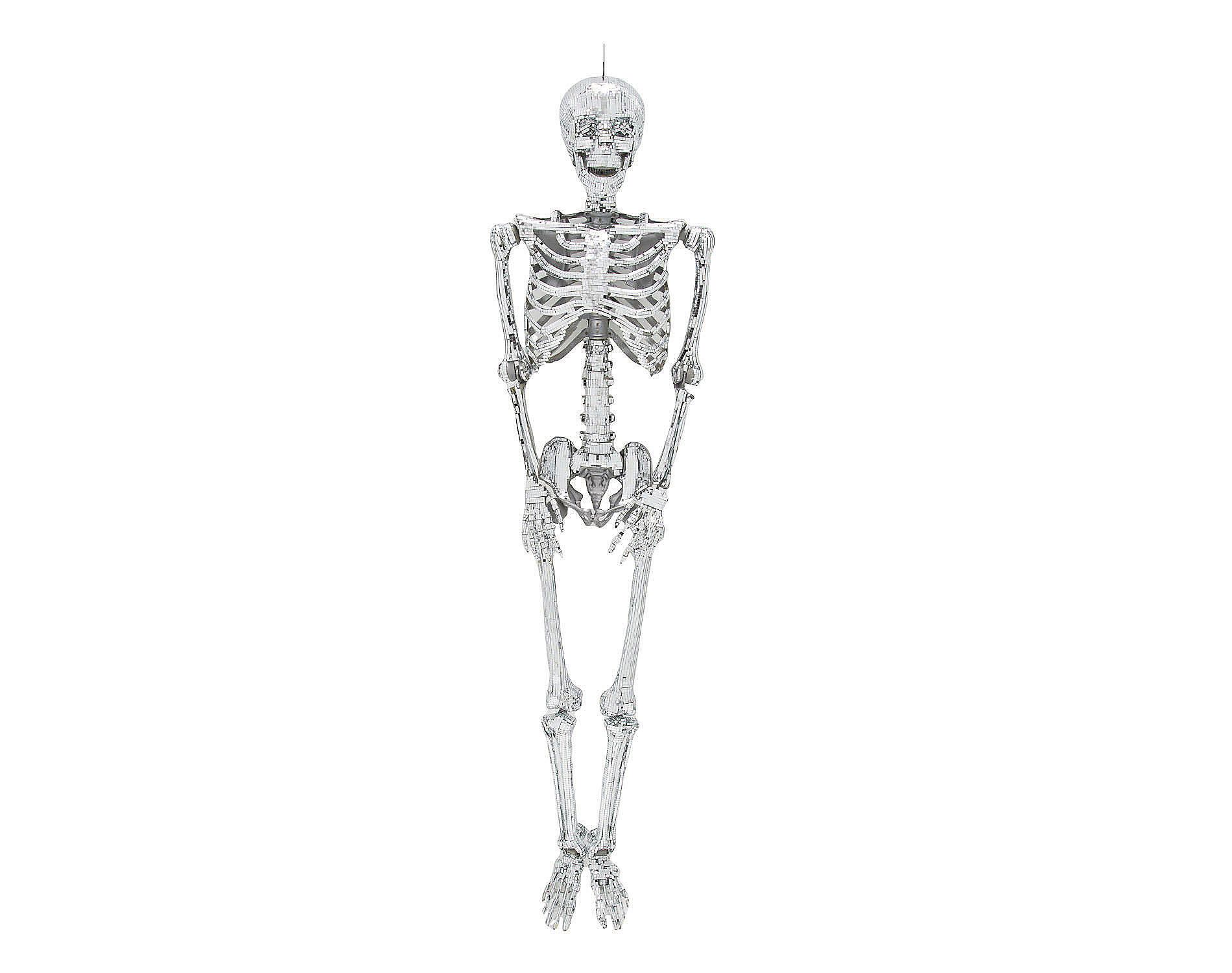 5 Ft. Posable Disco Skeleton Halloween Decoration