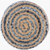 Mark & Day Hoogstraten 16"H x 16"W x 16"D Global Navy Ottoman - 4 of 4
