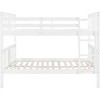 Streamdale Full over Full Bunk Bed with Ladder for Bedroom, Guest Room Furniture-White - 4 of 4