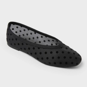 Women’s Sammie Faux Suede Shoes with Memory Foam Insole – A New Day™ Jet Black - 1 of 4