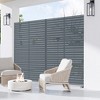 72" H Dovelina Outdoor Privacy Screen Decorative Garden Fence - 4 of 4