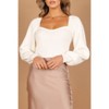 Petal And Pup Womens Gia Sweetheart Neck Bell Sleeve Knit Sweater - White Xl : Target