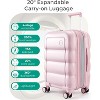 BAGSMART Carry on Luggage with Spinner Wheels - 2 of 3