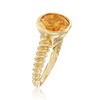 Ross-Simons 4.50 Carat Oval Citrine Ring in 18kt Gold Over Sterling - 3 of 4