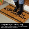Evergreen Carolina Hurricanes Logo Turf Mat, Brown- 28 x 16 Inches Indoor Outdoor Doormat - 4 of 4