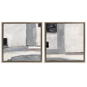 Stupell Industries Industrial Abstract Grey Geometric, 18" x 18" - 1 of 4