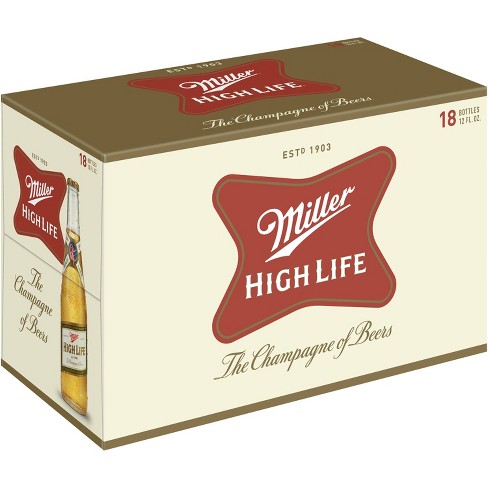 Miller High Life® Beer - 18pk / 12oz Bottles : Target