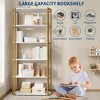 6-Tier Tall Bookshelf, Industrial Bookcase with Open Shelves & Metal Frame, Space Saving Display Shelf for Living Room Office Apartments - 3 of 4