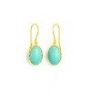 RMZ GOLD NYC Gold Turquoise Drop Earrings – Boho Chic with Timeless Elegance - 2 of 2