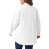 Women's Plus Size Lightweight Button Down Denim Long Sleeve Jackets - Agnes Orinda - 4 of 4
