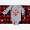 The Juniper Shop Coquette Christmas Collage Baby Long Sleeve Bodysuit - 2 of 3