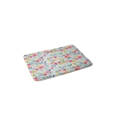 Dash and Ash Poppy Lane Bath Mat Blue - Deny Designs