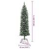 vidaXL Artificial Slim Christmas Tree with 150 LEDs Green 59.1 - 4 of 4