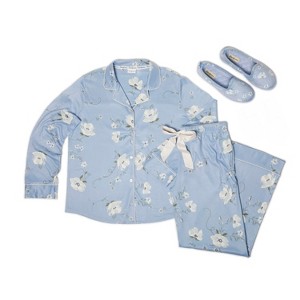 Dearfoams Women's Floral Two-Piece Pajama Set Pajamas - 1 of 4