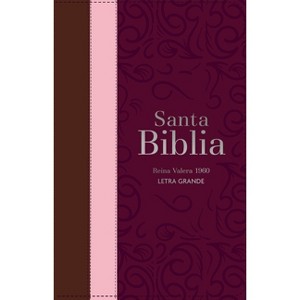 Biblia Rvr 1960 Letra Grande Tamaño Manual Tricolor Guinda Palo Rosa Marrón Con Cierre E Índice (Bible Rvr 1960 Large Print Handsize Leatherlike - 1 of 1