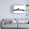 Trademark Fine Art -Michael Tompsett 'Philadelphia PA Skyline B&W' Canvas Art - 2 of 4