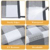 Outdoor Plastic Straw Rug Waterproof Patio Rug Double-Sided Camping Mat with Storage Bag, Checkerboard Pattern, Balcony Outdoor Mat - 3 of 4