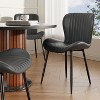Dining Chairs Set of 2/4/6, Modern Upholstered Pu Leather Kitchen Side Chairs Comfy Backrest - 4 of 4