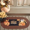 Braided Halloween Poster BRP214 Machine Washable Hand Woven Indoor Accent Rug - Rust/Black - 1'8"x4' Oval - Safavieh - 3 of 3