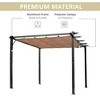 10' x 13' Outdoor Pergola Gazebo Backyard Canopy Cover Adjustable Sunshade - 4 of 4