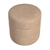 Round Upholstered Ottoman - HomePop - 2 of 4
