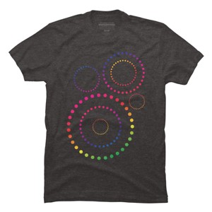 Adult Design By Humans Pride Inclusion Rainbow Circles By SpiritofWonderland T-Shirt - 1 of 2