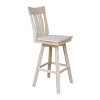 Ava Counter Height Barstool with Swivel Seat Unfinished - International Concepts: Hardwood Frame, Kitchen Island Stool - 4 of 4