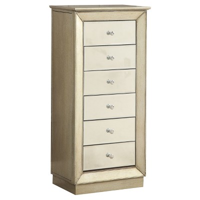 Jewelry Armoire Gold - Acme Furniture
