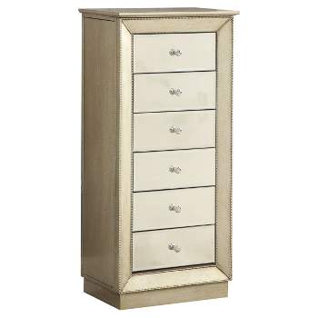 Jewelry Armoire Gold - Acme Furniture