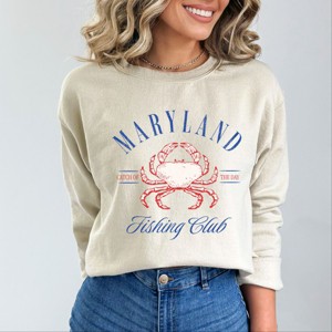 Simply Sage Market Maryland Fishing Club Sweatshirt - 1 of 4