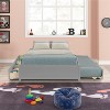 VASIP Espresso Full Size Bed Frame with Twin Trundle & 2 Storage Drawers -Space-Saving Design for Bedroom - 3 of 4