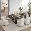 Spruce&Spring Modern Dining Chairs with Casters&Wood Base - 4 of 4