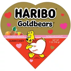 Haribo Valentine's Day Gummi Candy Heart Box - 7oz
