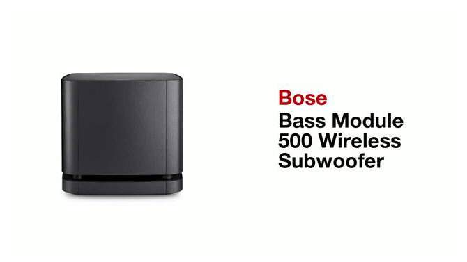 Bose Bass Module 500 Wireless Subwoofer - Black, 2 of 8, play video