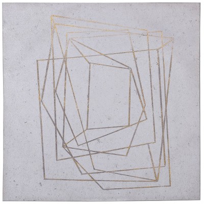 Tangled Abstract Print on Stretched Canvas - StyleCraft: Modern Wall Art, Geometric Digital Canvas