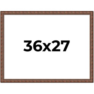 PosterPalooza | 36x27 Modern Bamboo Picture Frame, UV Acrylic, 5 Finishes - 1 of 4
