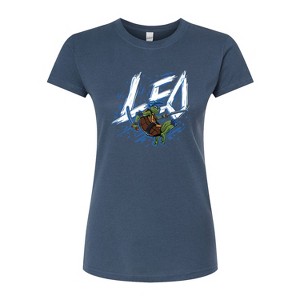 Women's - Teenage Mutant Ninja Turtles Mutant Mayhem - Sketch Leo Fitted Graphic T-Shirt - 1 of 2