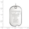 Black Bow Jewelry 14k White Gold Texas Tech Red Raiders NCAA Large Pendant - 2 of 3