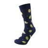 Men's Navy Blue And Yellow Lemon Novelty Socks - 2 of 3